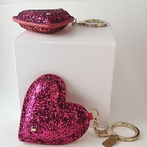 Kate Spade Red Multi Heart Keychain - NWT